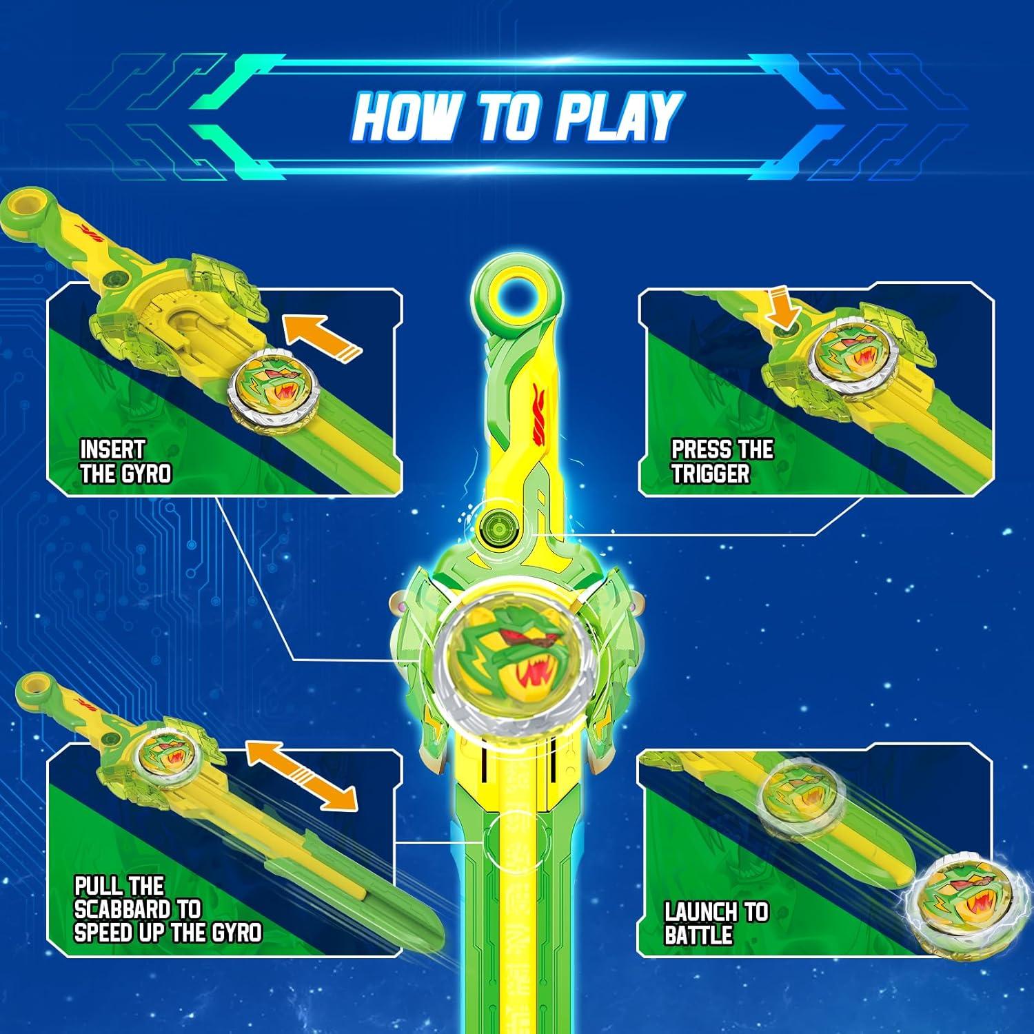 Juguete de Batalla INFINITY NADO Peonza Leopardo Relámpago