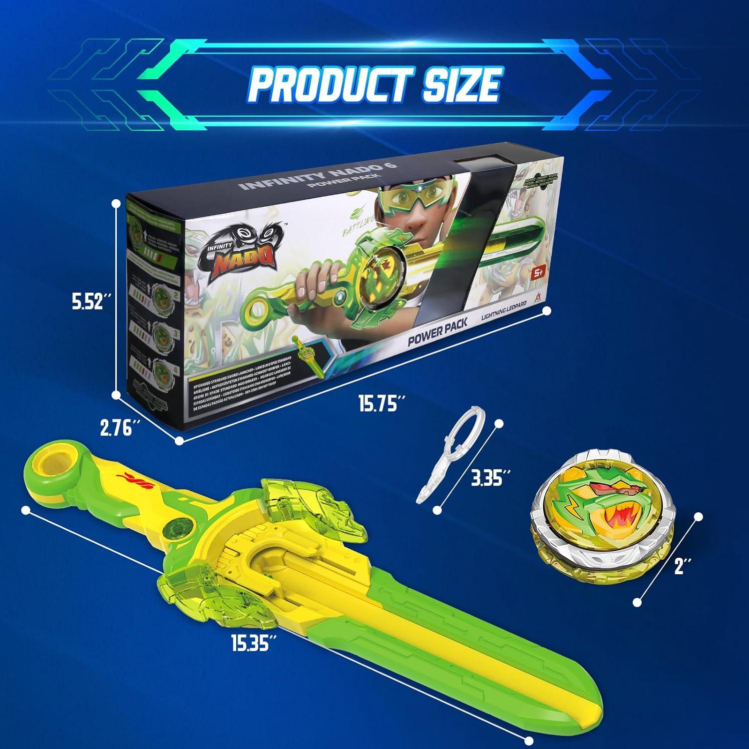 Juguete de Batalla INFINITY NADO Peonza Leopardo Relámpago