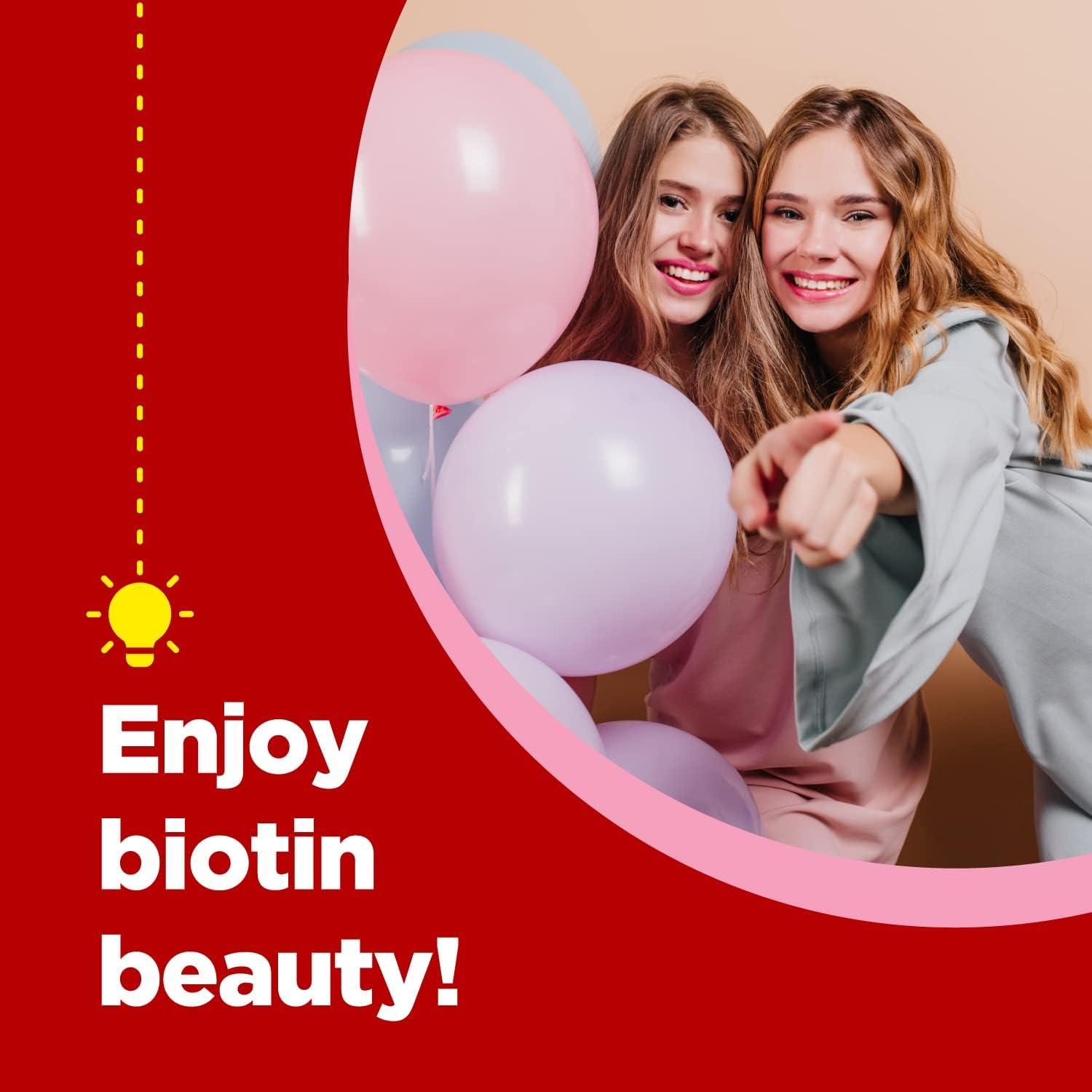 Gomitas de Biotina Phytoral 5000 mcg para Cabello y Uñas