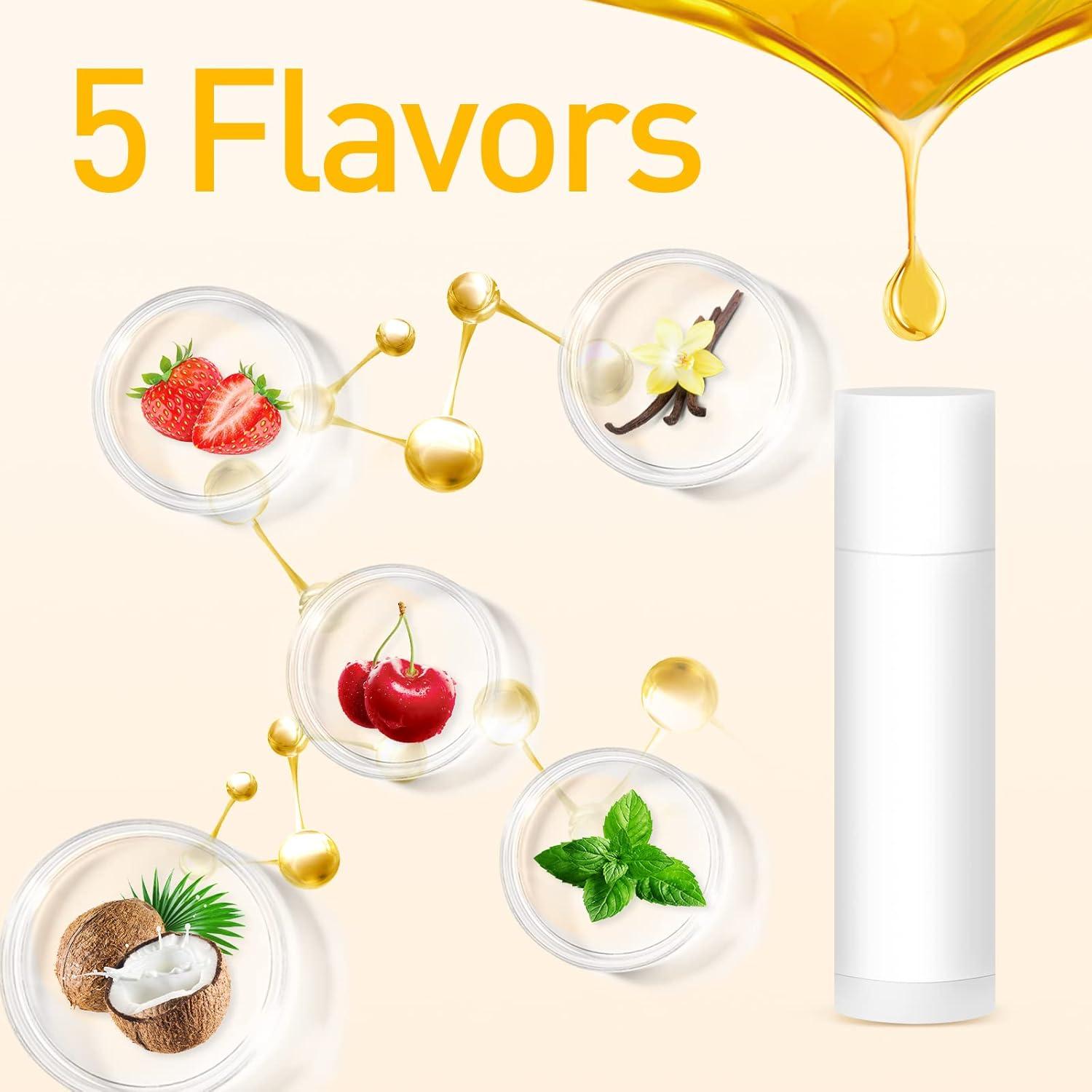 Bálsamo Labial Natural DMSKY 50 Unidades 5 Sabores Hidratante