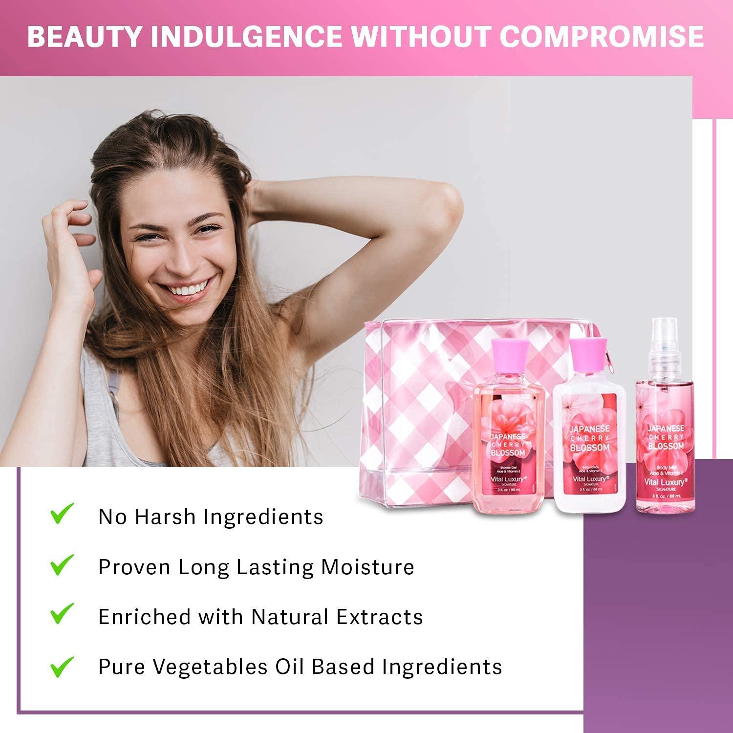 Set de Cuidado Personal Vital Luxury - Gel de Ducha, Loción y Bruma 340g