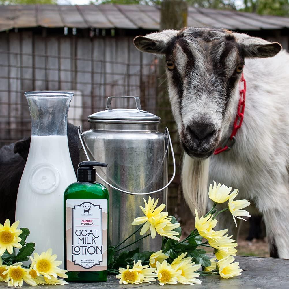 Loción Hidratante de Leche de Cabra Bates 240 ml Vainilla de Cereza