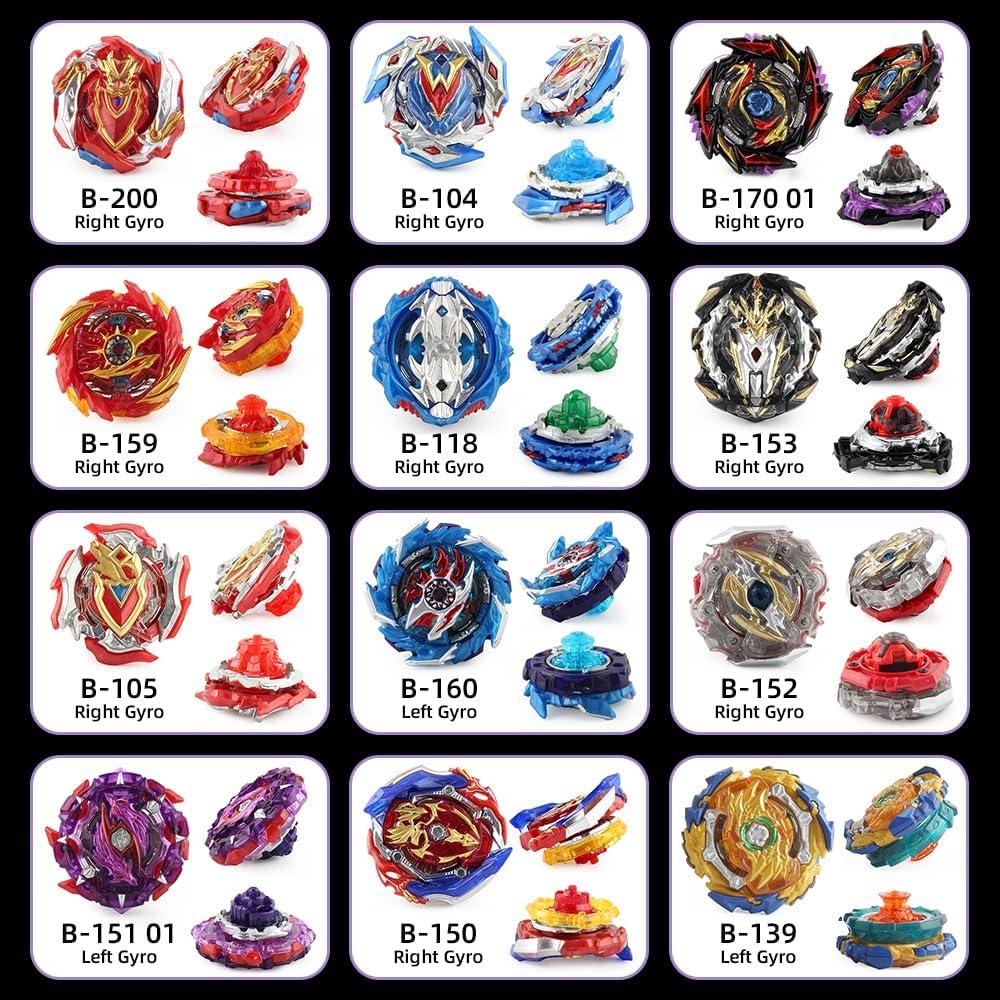 Conjunto Bey Battling Top Daoyehsy 12 Trompos y 3 Lanzadores