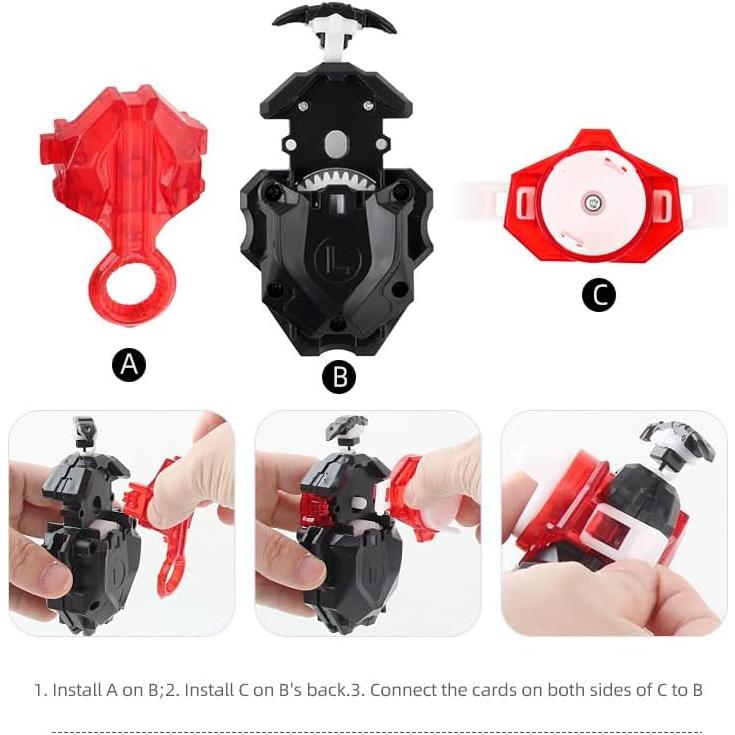 Conjunto Bey Battling Top Daoyehsy 12 Trompos y 3 Lanzadores