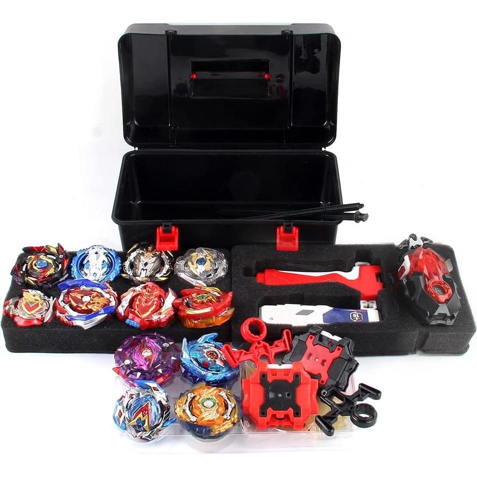 Conjunto Bey Battling Top Daoyehsy 12 Trompos y 3 Lanzadores