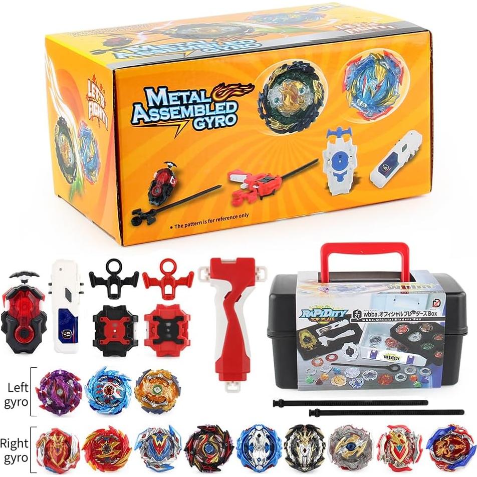 Conjunto Bey Battling Top Daoyehsy 12 Trompos y 3 Lanzadores