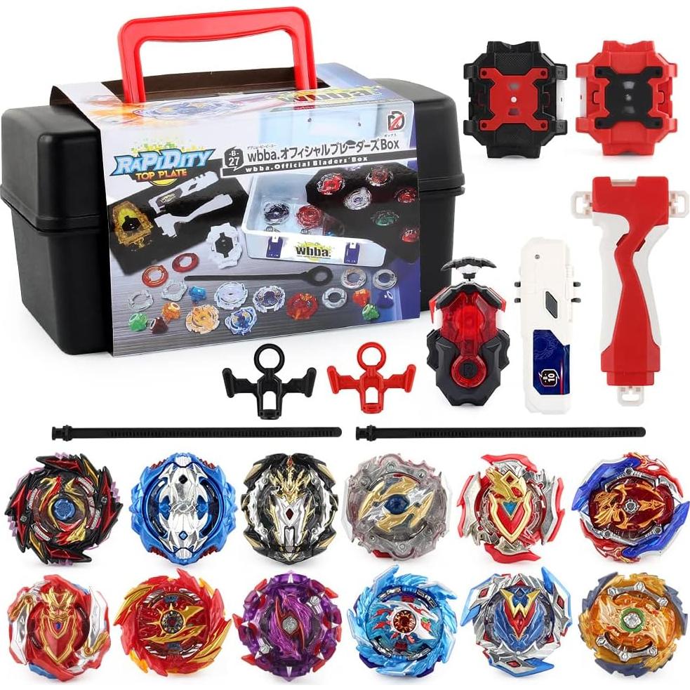 Conjunto Bey Battling Top Daoyehsy 12 Trompos y 3 Lanzadores