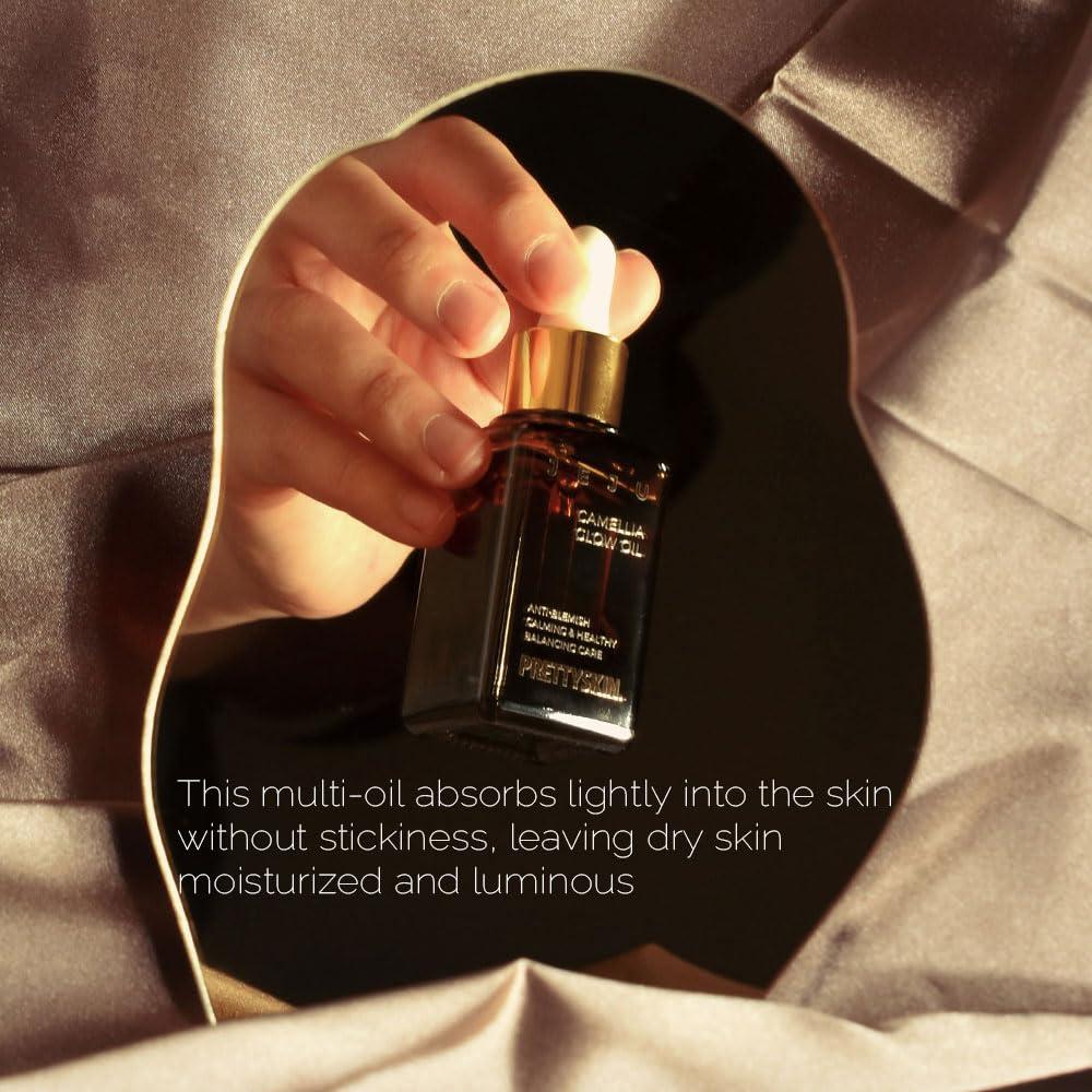 Aceite Brillante de Camelia PRETTYSKIN 24.9ml Hidratante Multiusos