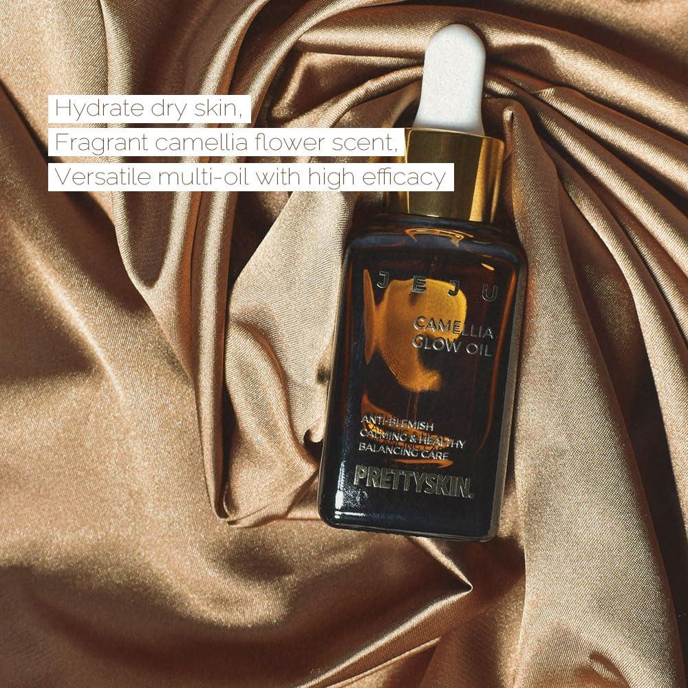 Aceite Brillante de Camelia PRETTYSKIN 24.9ml Hidratante Multiusos