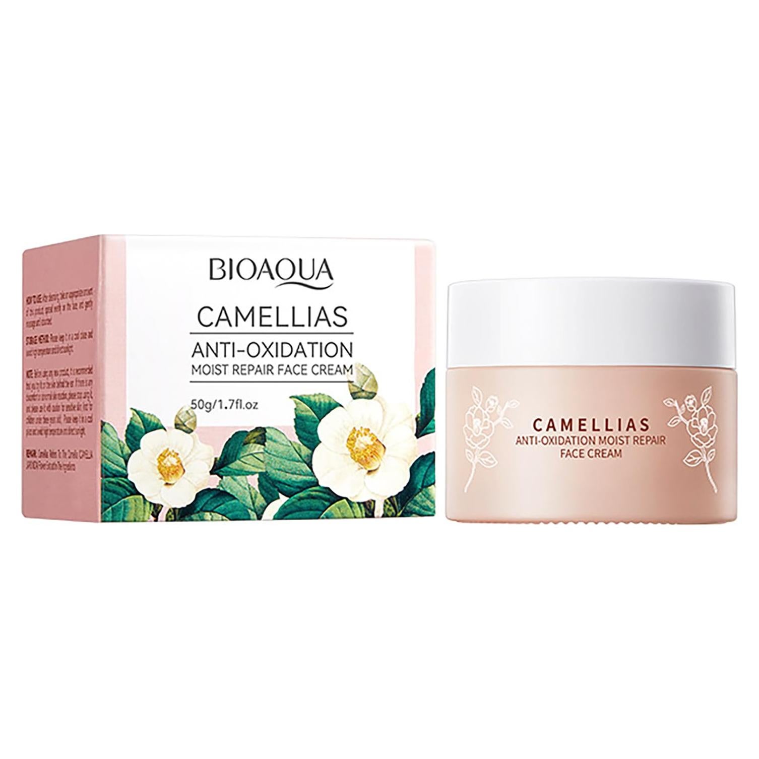 Crema Hidratante Facial Bioaqua Camelia 50g - Anti-Oxidante