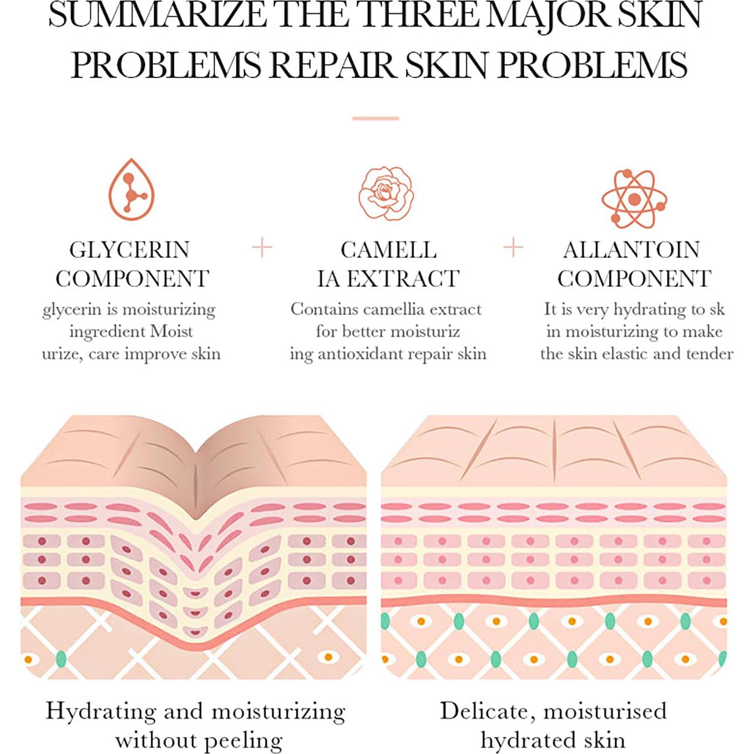 Crema Hidratante Facial Bioaqua Camelia 50g - Anti-Oxidante