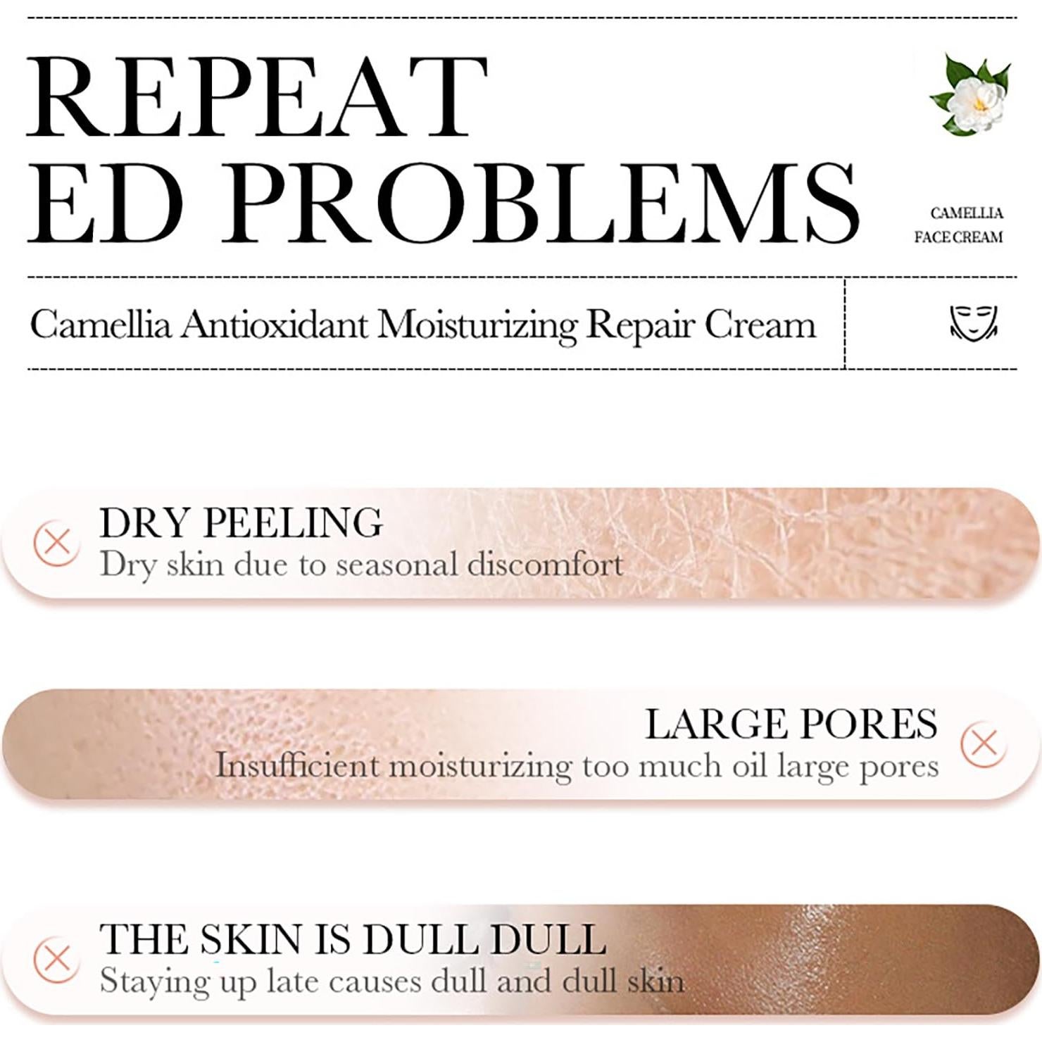 Crema Hidratante Facial Bioaqua Camelia 50g - Anti-Oxidante