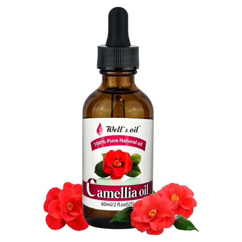 Aceite de Camelia 100% Puro Well's 60ml - Hidratante Antienvejecimiento