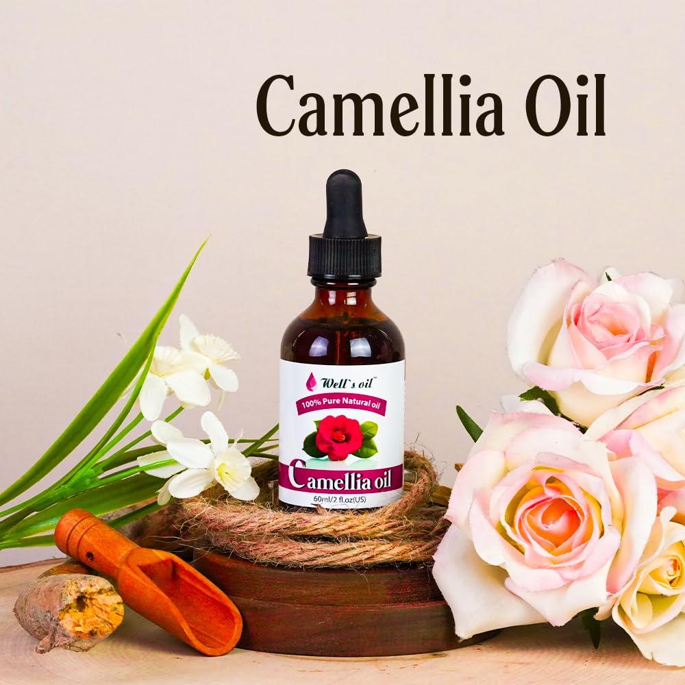 Aceite de Camelia 100% Puro Well's 60ml - Hidratante Antienvejecimiento