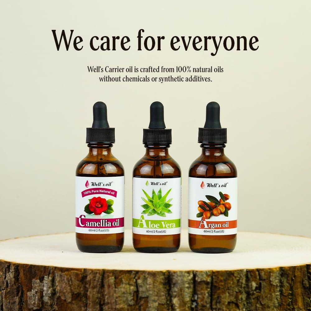 Aceite de Camelia 100% Puro Well's 60ml - Hidratante Antienvejecimiento