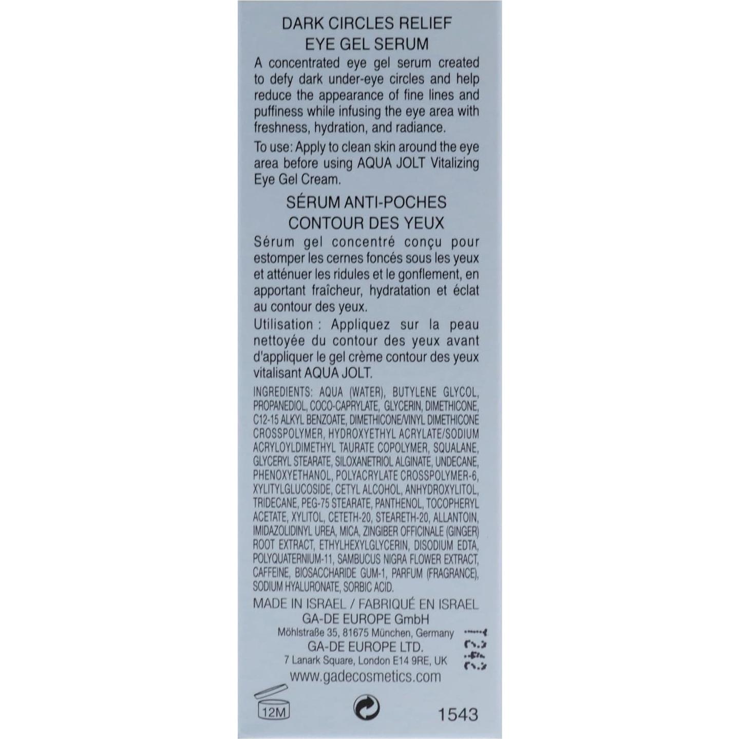 Gel Serum para Alivio de Ojeras GA-DE Aqua Jolt 14.79 ml