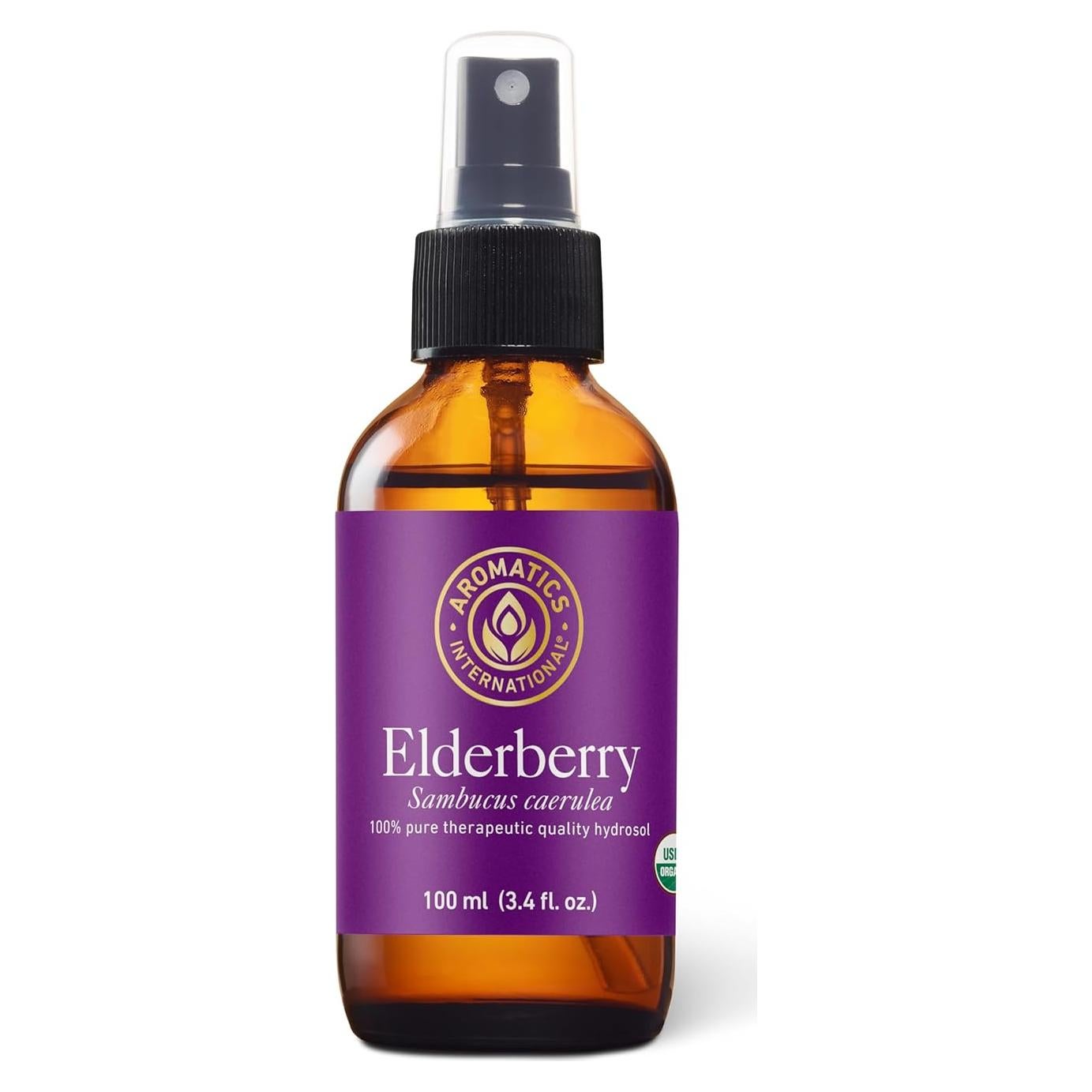 Aromatics International Elderberry Hydrosol 100ml | Herbal Aromatic Mist for Daily Care
