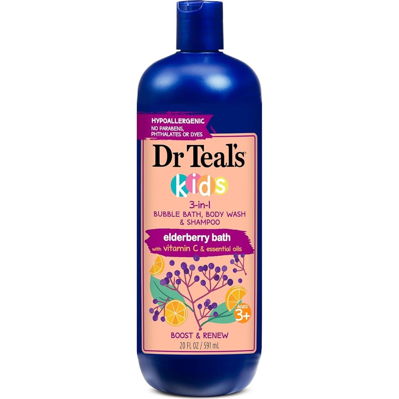 Baño de Saco 3 en 1 Dr Teal para Niños 591 ml + Sal de Epsom 907 g