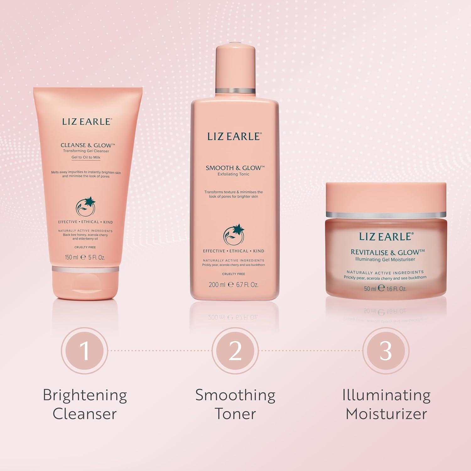 Gel Limpiador Facial Liz Earle Cleanse & Glow 150ml - Piel Radiante