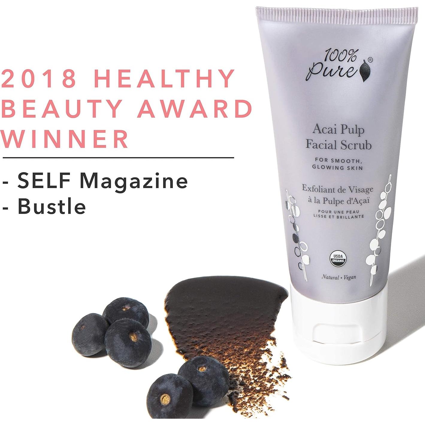 Exfoliante Facial Orgánico 100% PURO Acai 59 ml