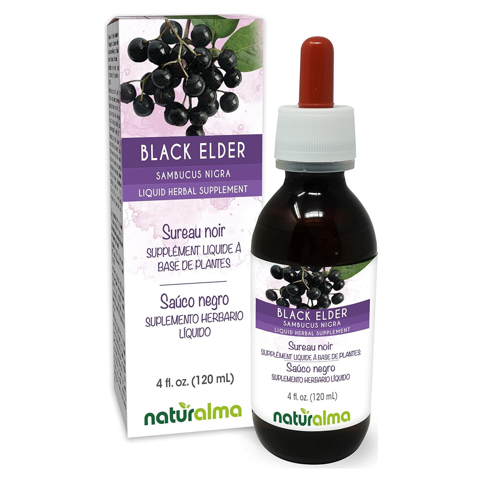 Tinte Herbal Naturalma de Saúco Negro 118 ml Sin Alcohol