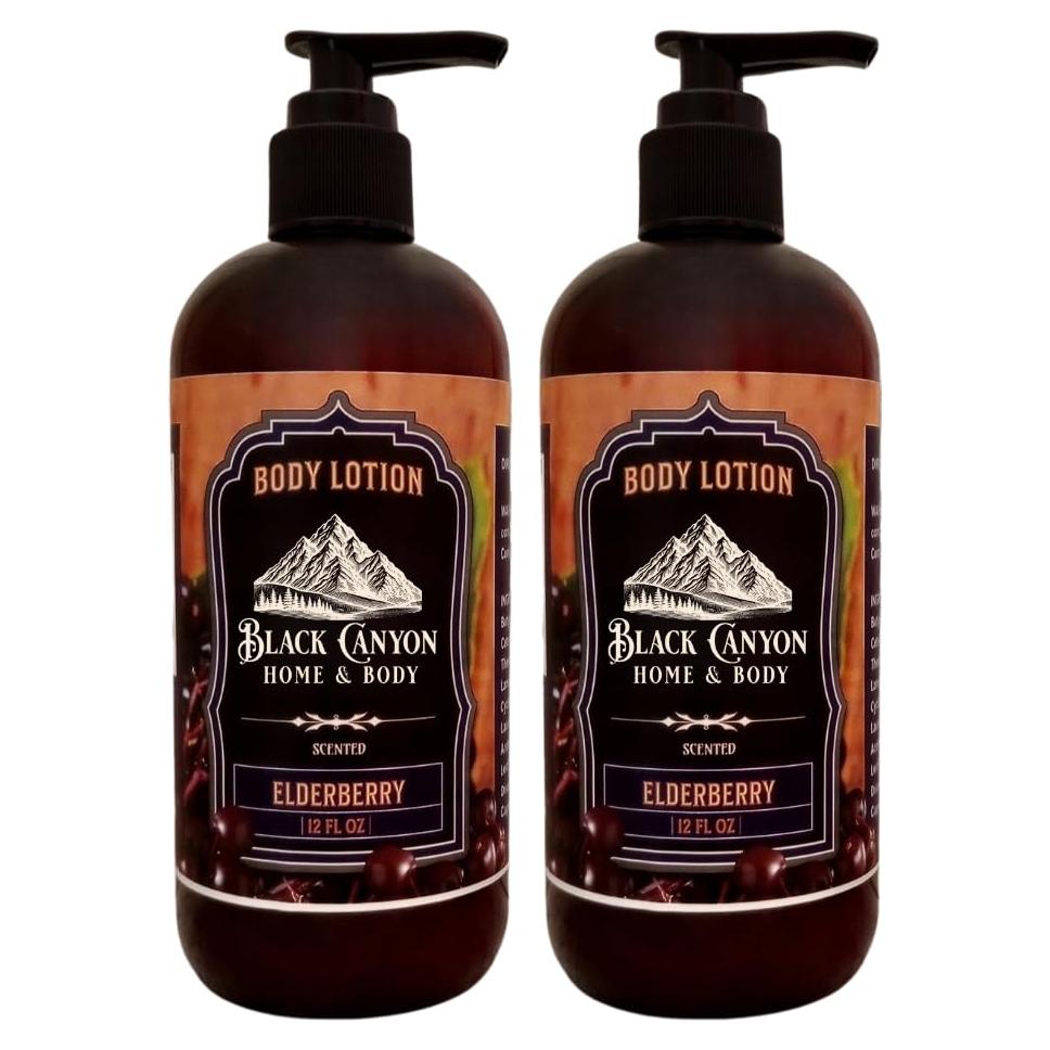 Loción Corporal Black Canyon Saúco con Lanolina y Jojoba 340 g (2 Paquete)