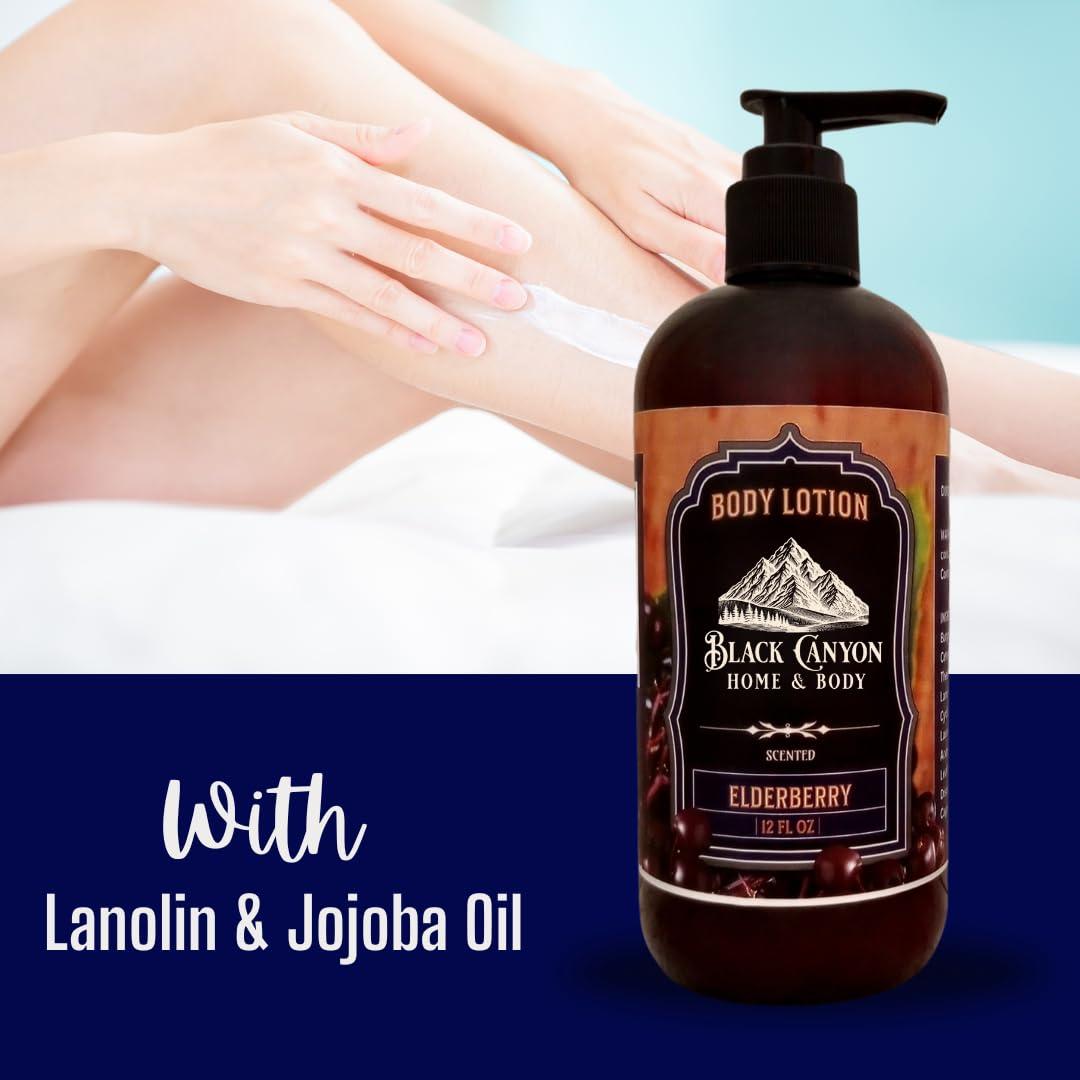 Loción Corporal Black Canyon Saúco con Lanolina y Jojoba 340 g (2 Paquete)
