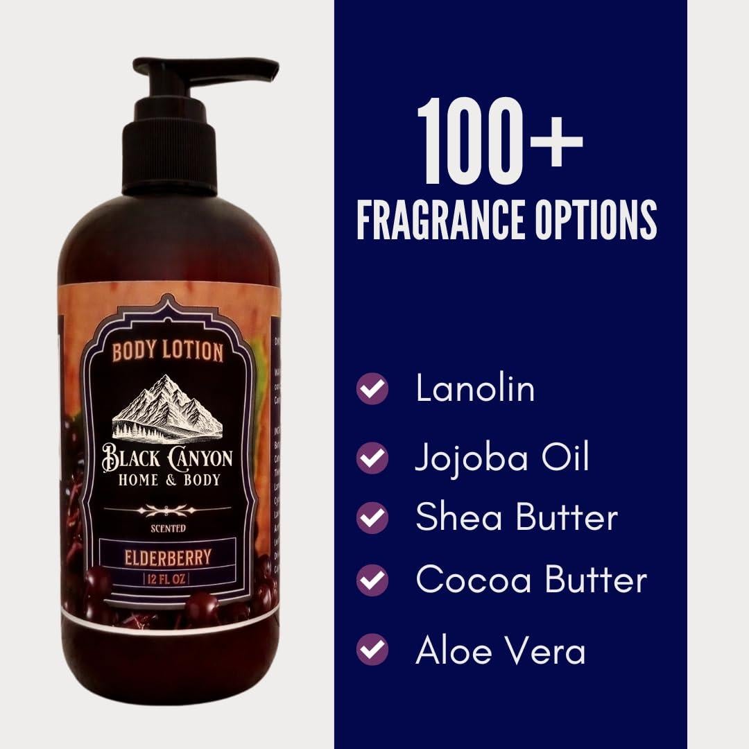 Loción Corporal Black Canyon Saúco con Lanolina y Jojoba 340 g (2 Paquete)