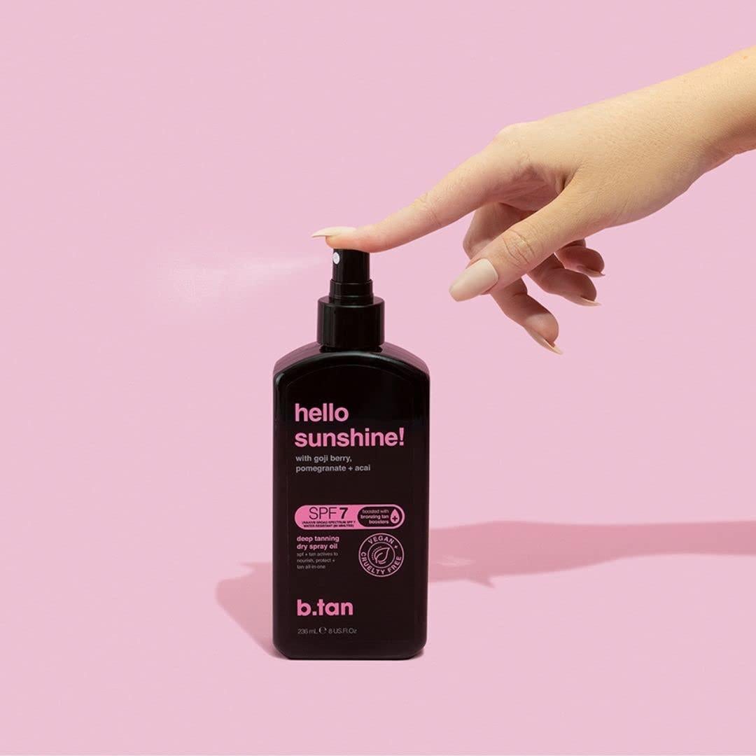 Aceite Bronceador SPF 7 b.tan 236.6 ml - Spray Seco Hidratante