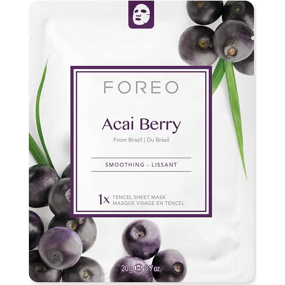 Máscara de Hoja Reafirmante Acai Berry FOREO - 3 Unidades