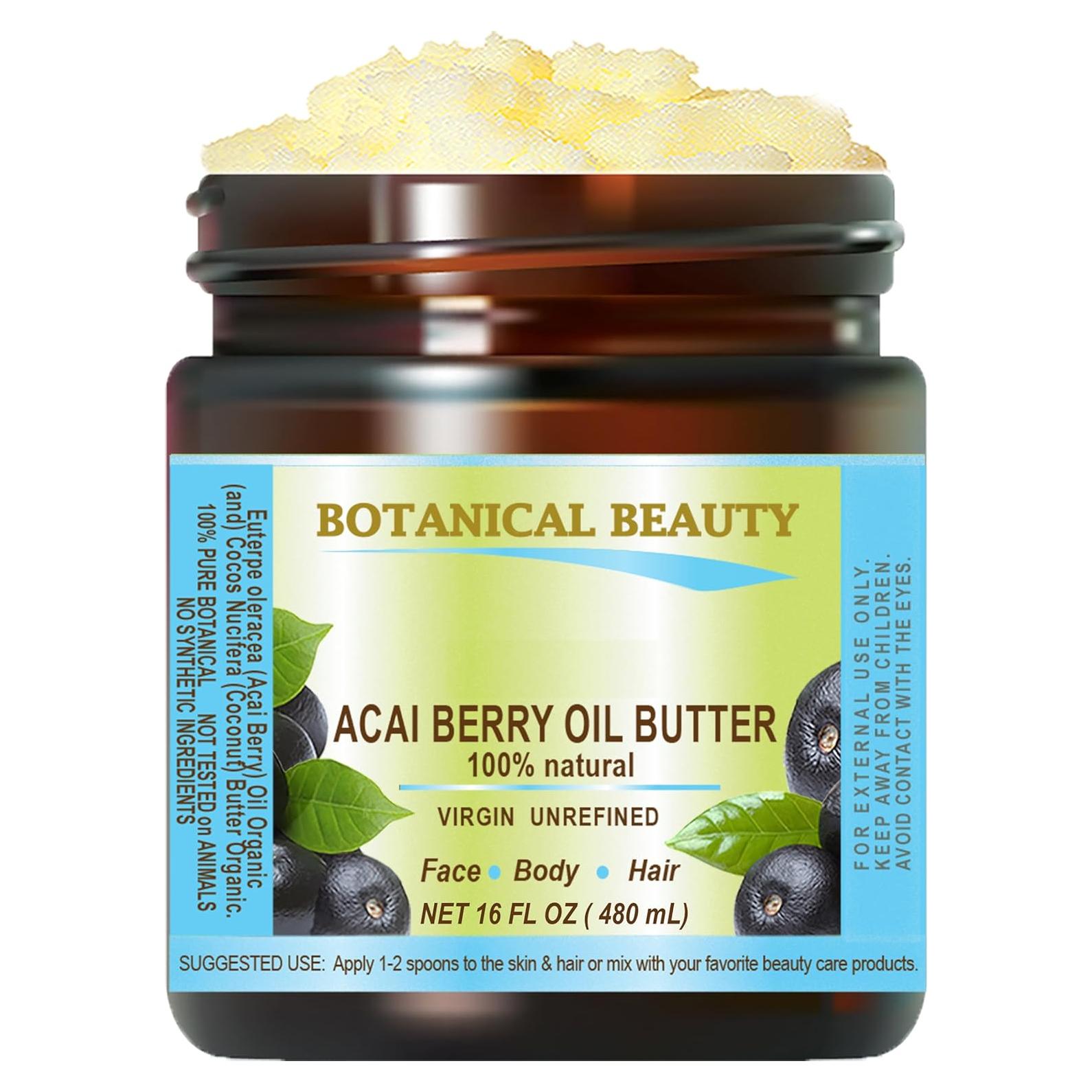 Mantequilla de Aceite de Baya de Acai 100% Natural 480 ml