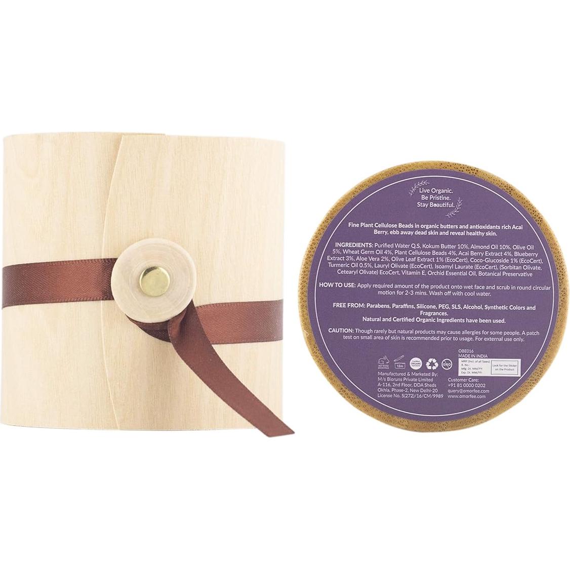 Exfoliante Facial Orgánico OMORFEE 50g - Antioxidante Acai