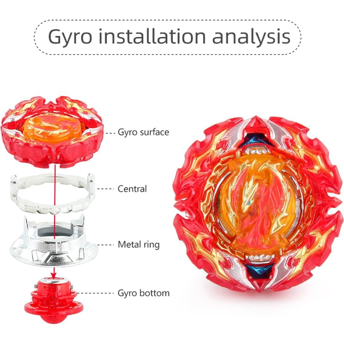 Peonza de Batalla EssTe B-191 Prominence Phoenix con Lanzador