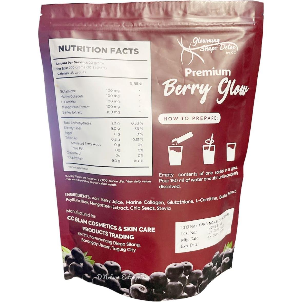 Bebidas Cris Cosmetics Café Shape y Berry Glow 400g