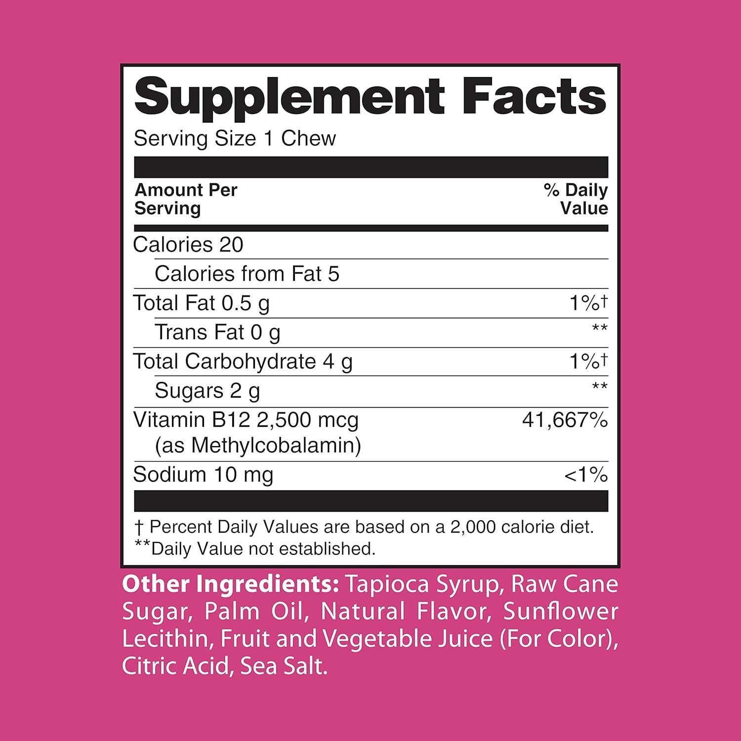 Masticables de Biotina 5000mcg Delicias Saludables 30 Unidades