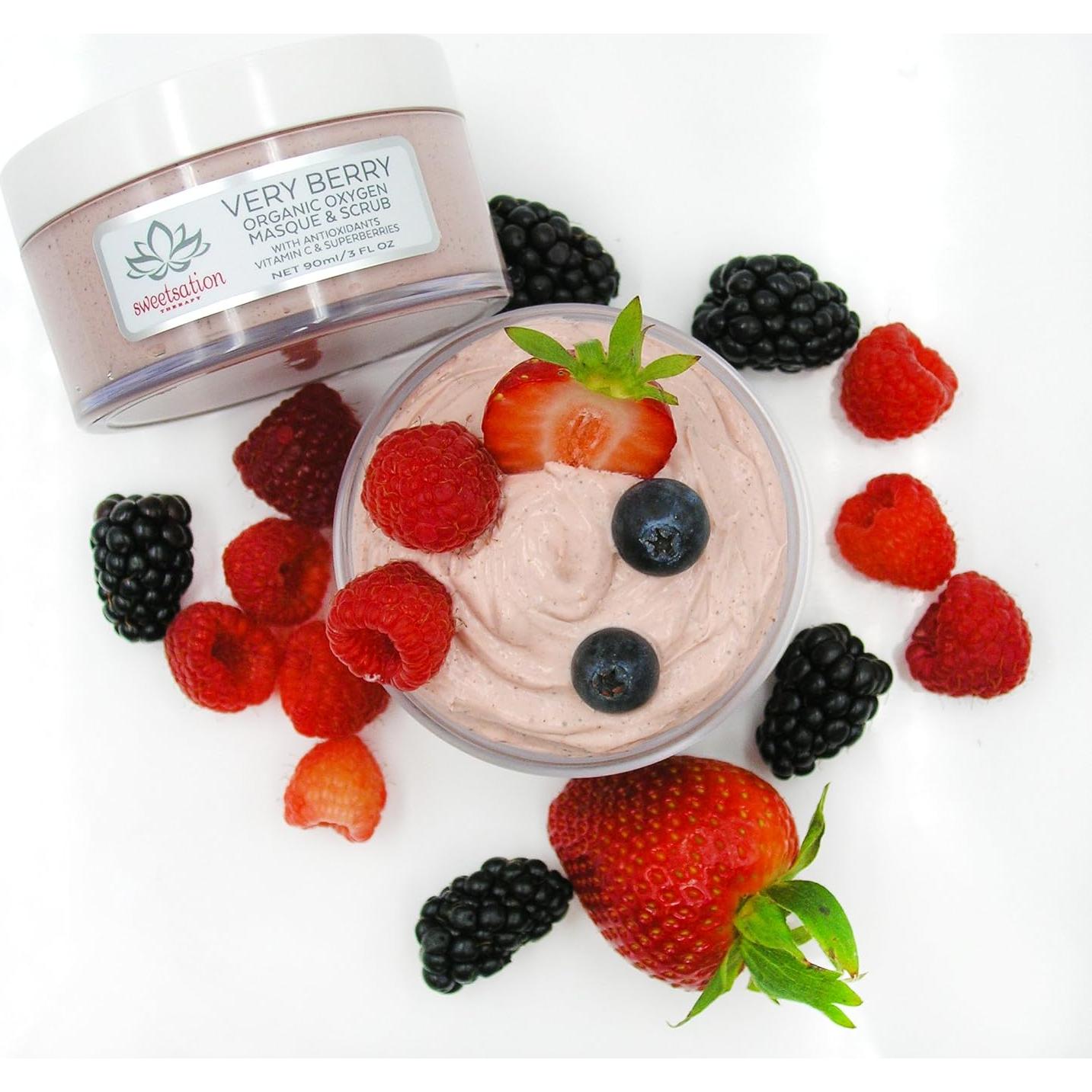 Máscara y Exfoliante de Oxígeno Very Berry Yunasence 85g