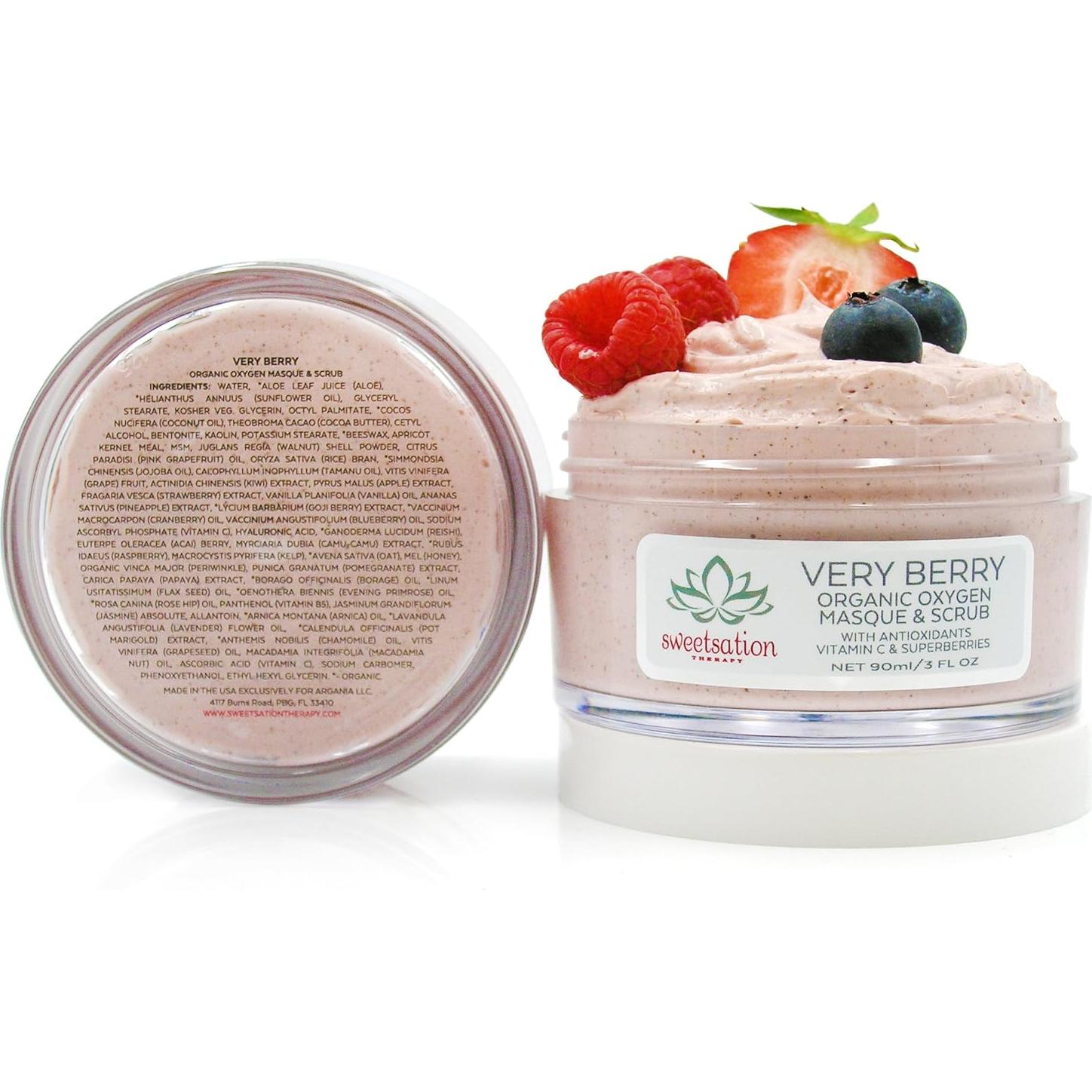 Máscara y Exfoliante de Oxígeno Very Berry Yunasence 85g