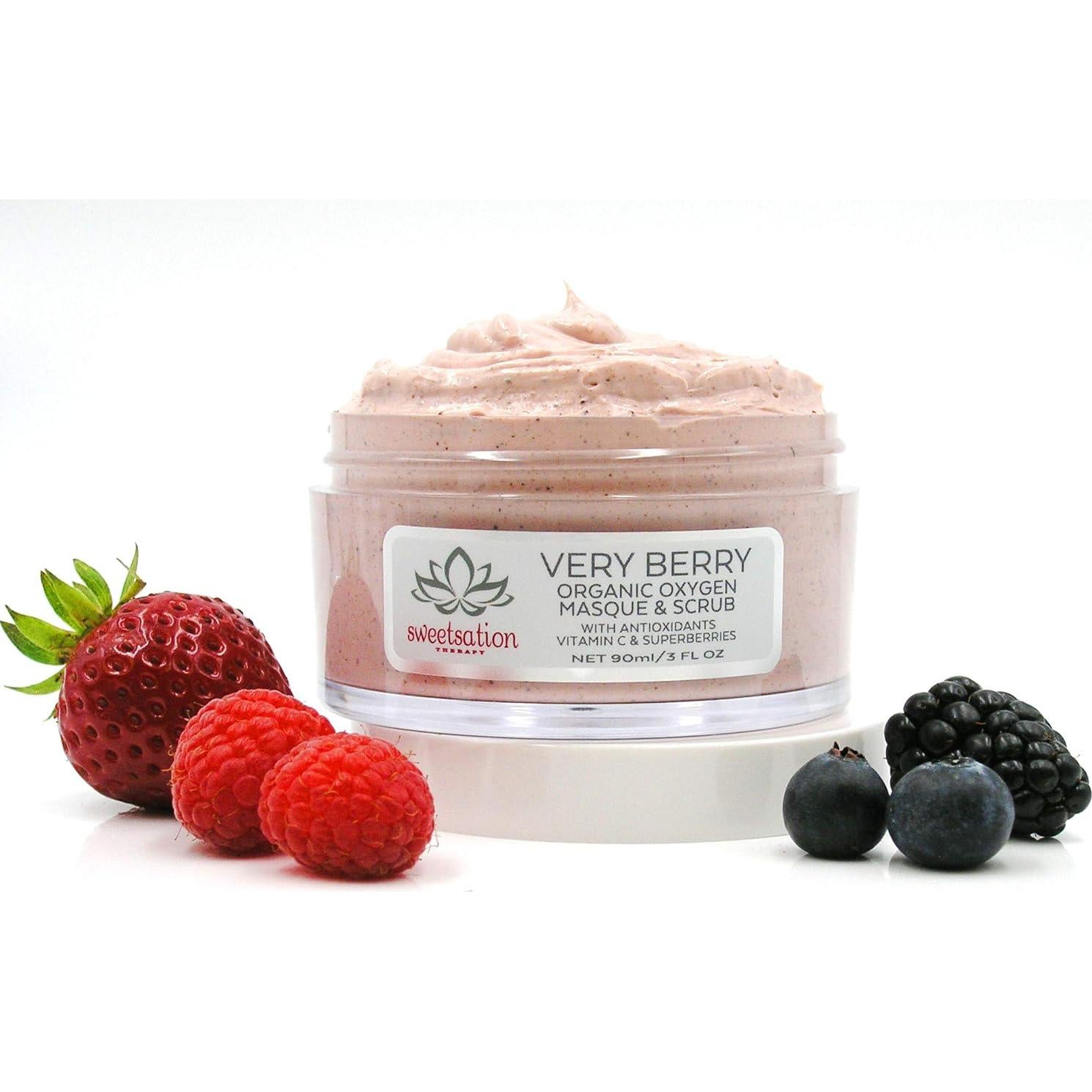 Máscara y Exfoliante de Oxígeno Very Berry Yunasence 85g