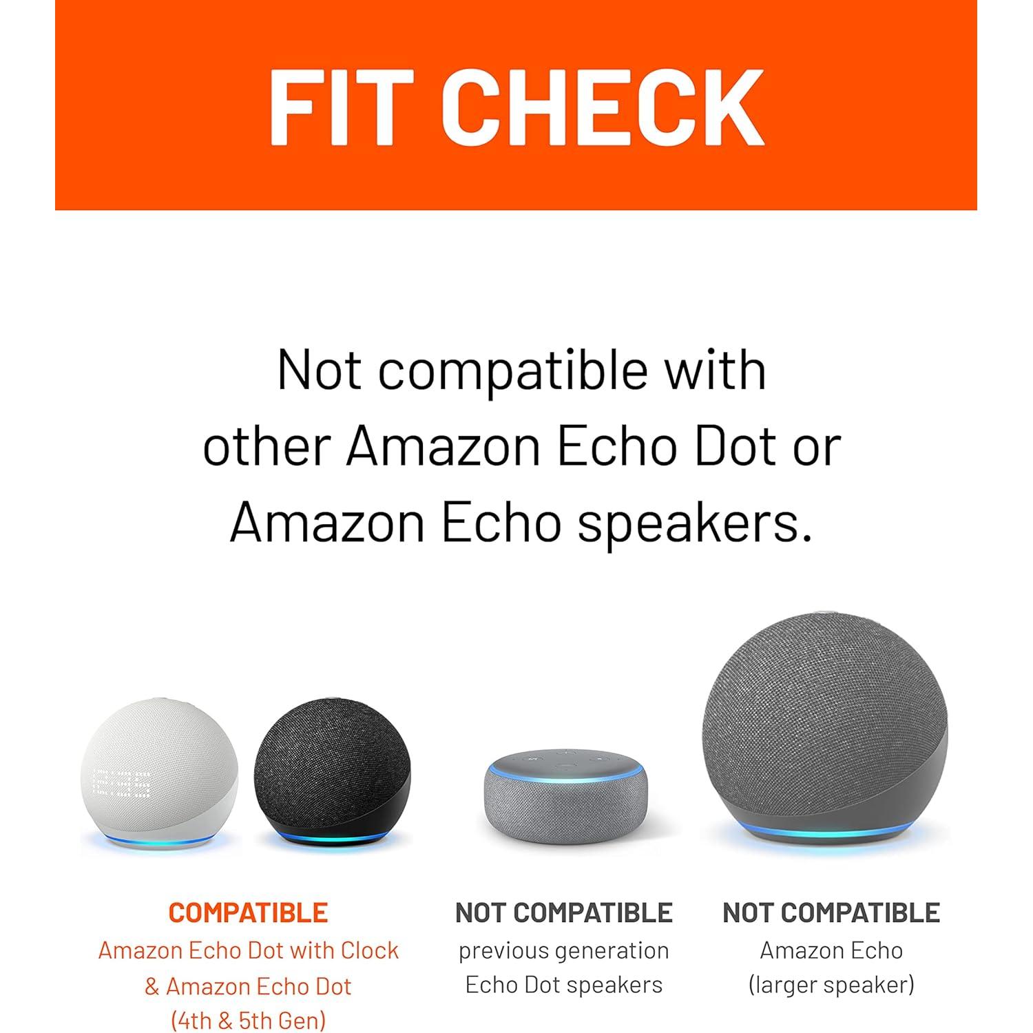 Soporte de pared para Echo Dot 4ta y 5ta generación - Negro