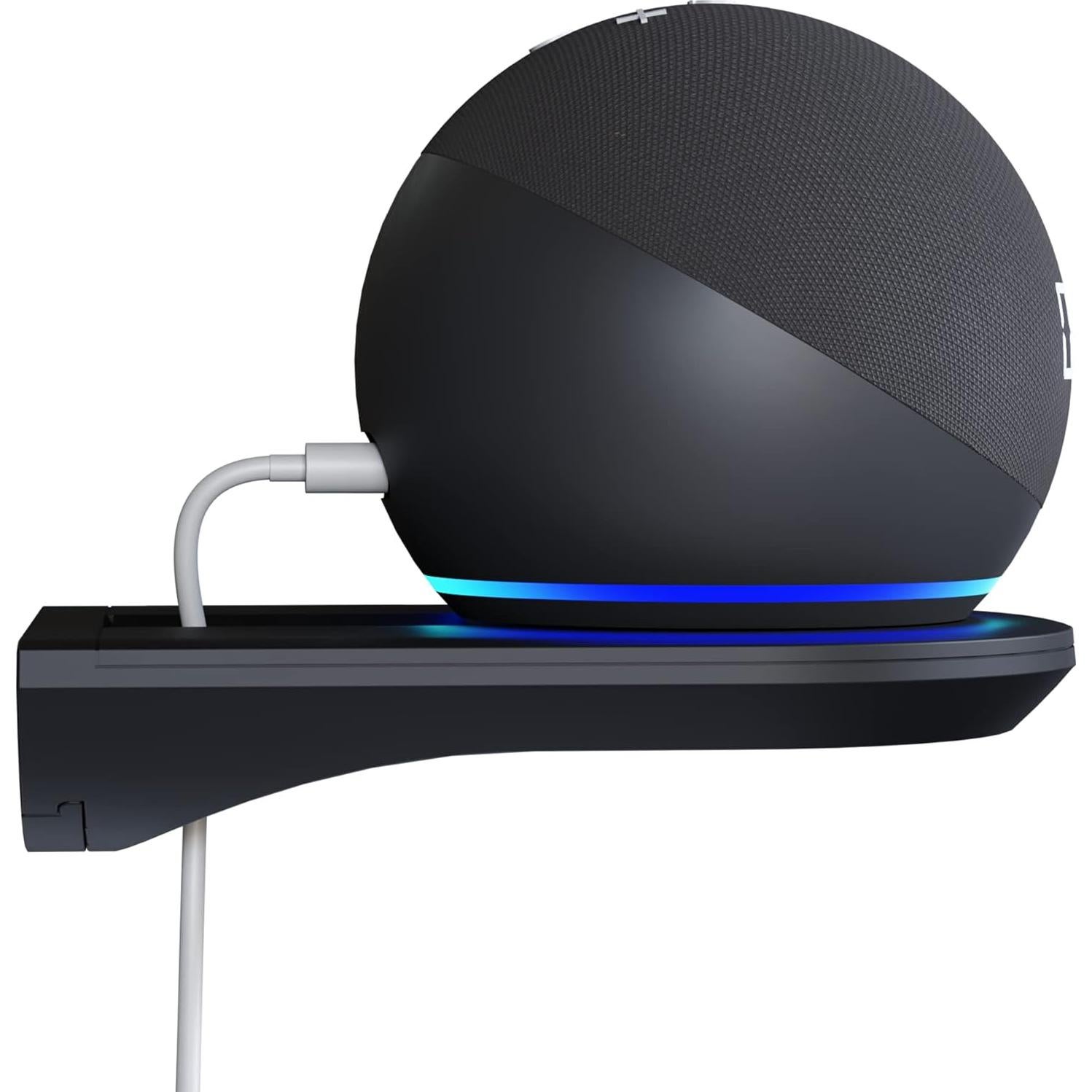 Soporte de pared para Echo Dot 4ta y 5ta generación - Negro