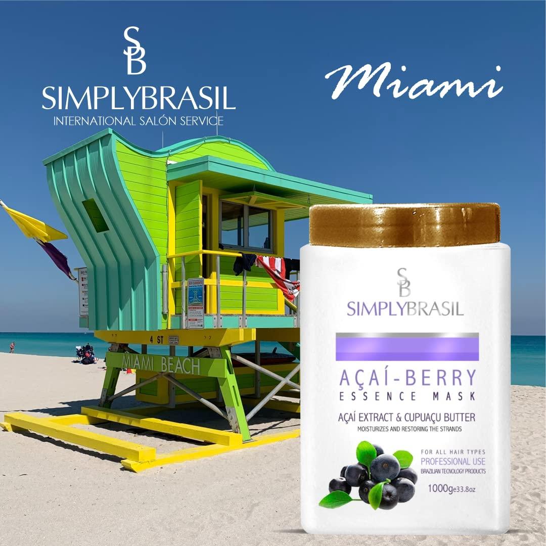 Máscara Capilar Simply Brasil Esencia de Açaí-Berry 1000g