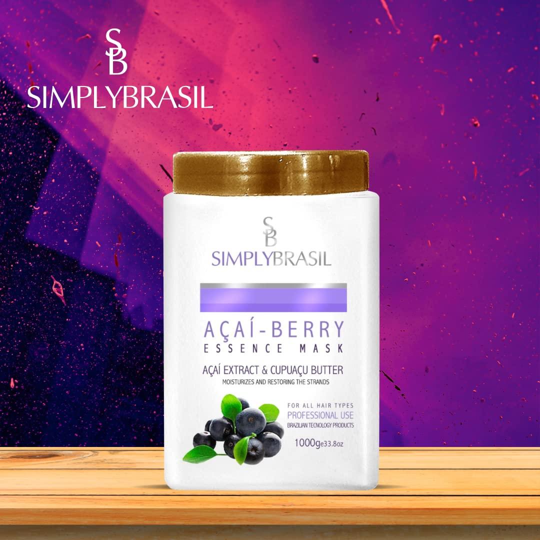 Máscara Capilar Simply Brasil Esencia de Açaí-Berry 1000g