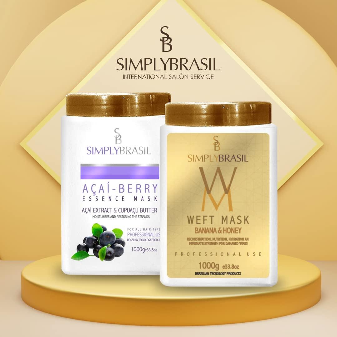 Máscara Capilar Simply Brasil Esencia de Açaí-Berry 1000g
