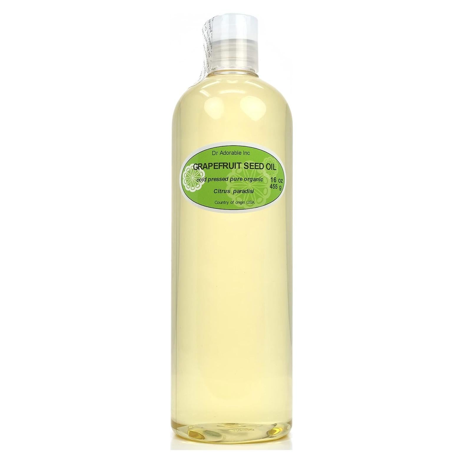 Aceite de Semilla de Pomelo Dr Adorable 453 g Orgánico Prensado en Frío