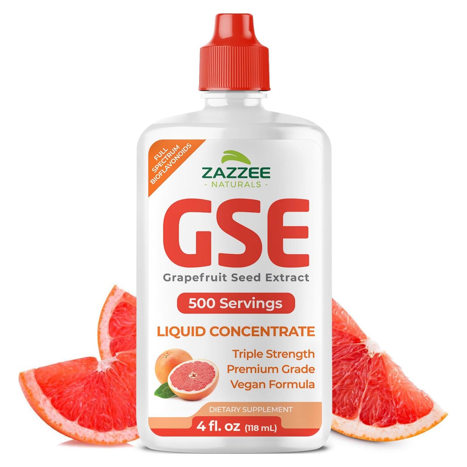 Extracto de Semilla de Pomelo Zazzee 113.4 ml 3X Fuerza 300 mg