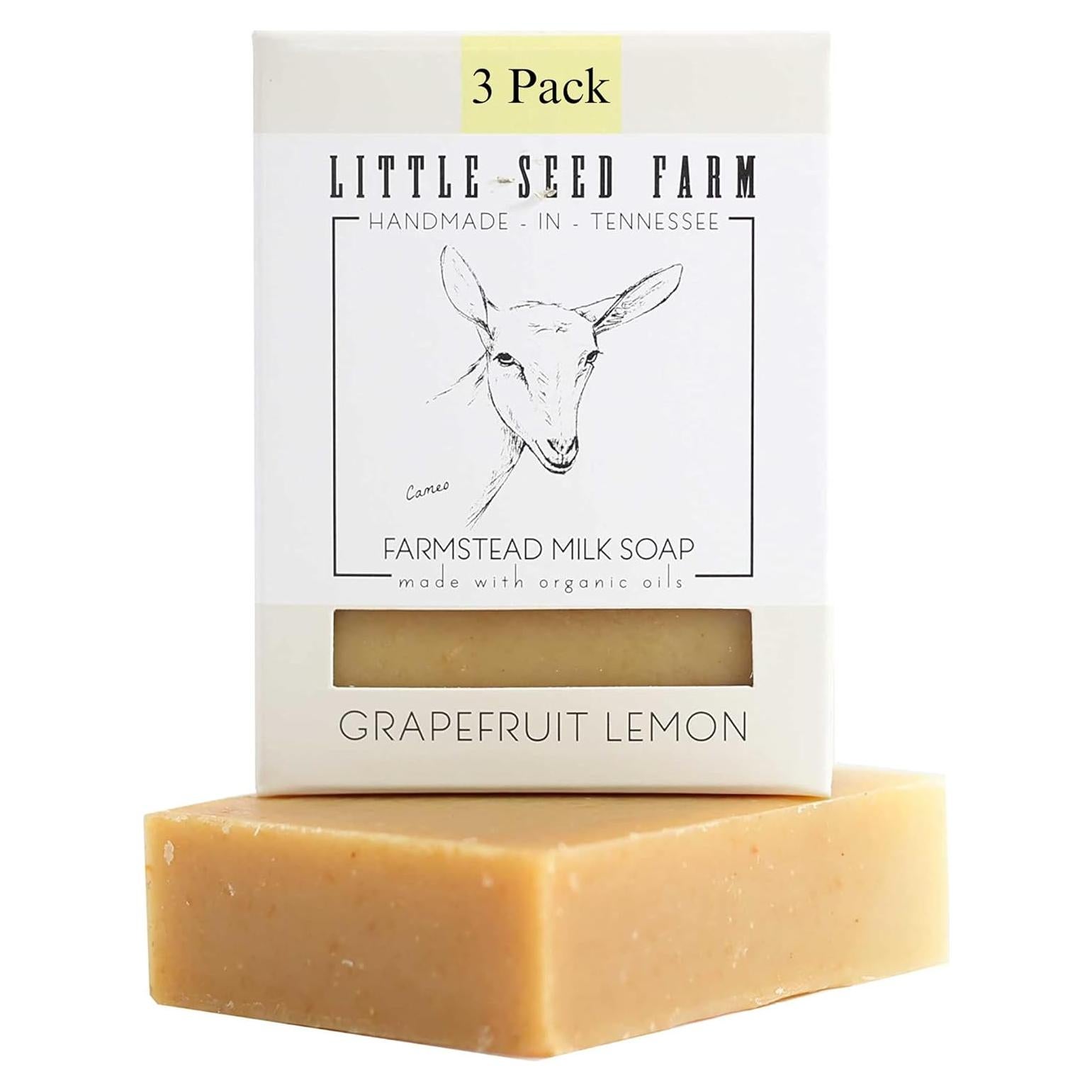 Jabón Orgánico de Leche de Cabra Little Seed - 3 Piezas 134g