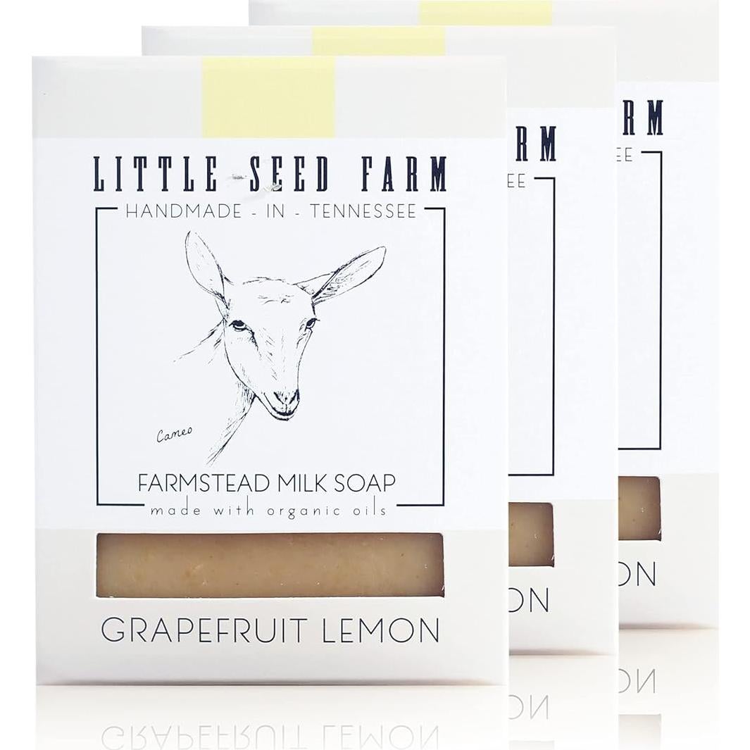 Jabón Orgánico de Leche de Cabra Little Seed - 3 Piezas 134g
