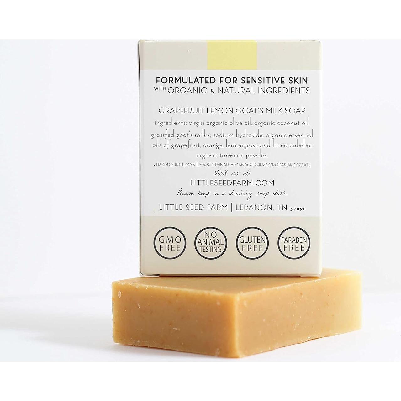 Jabón Orgánico de Leche de Cabra Little Seed - 3 Piezas 134g