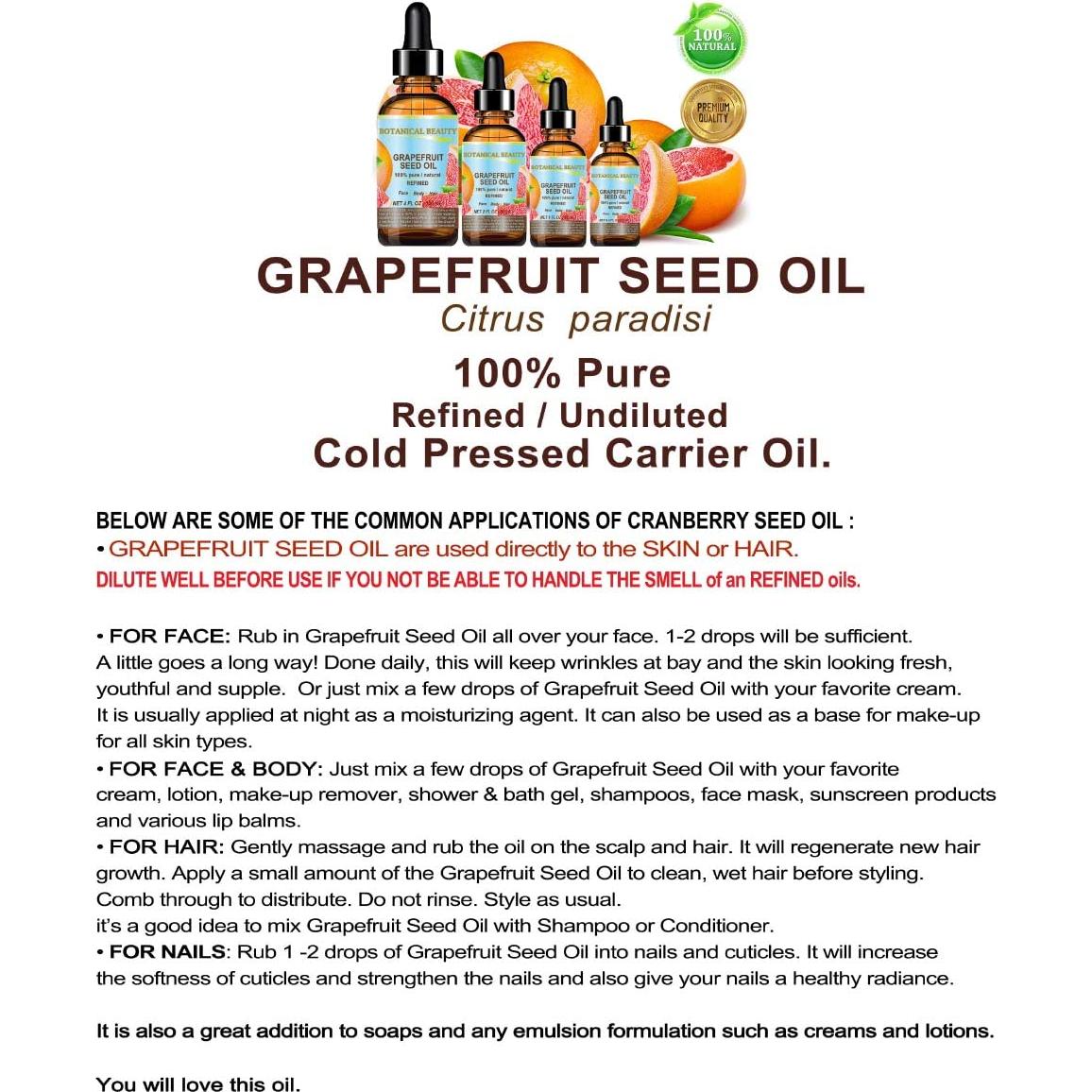 Aceite de Semilla de Pomelo 120 ml Belleza Botánica Hidratante