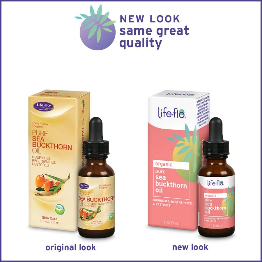 Aceite Puro de Espino Marino Life-flo 30ml Orgánico Hidratante